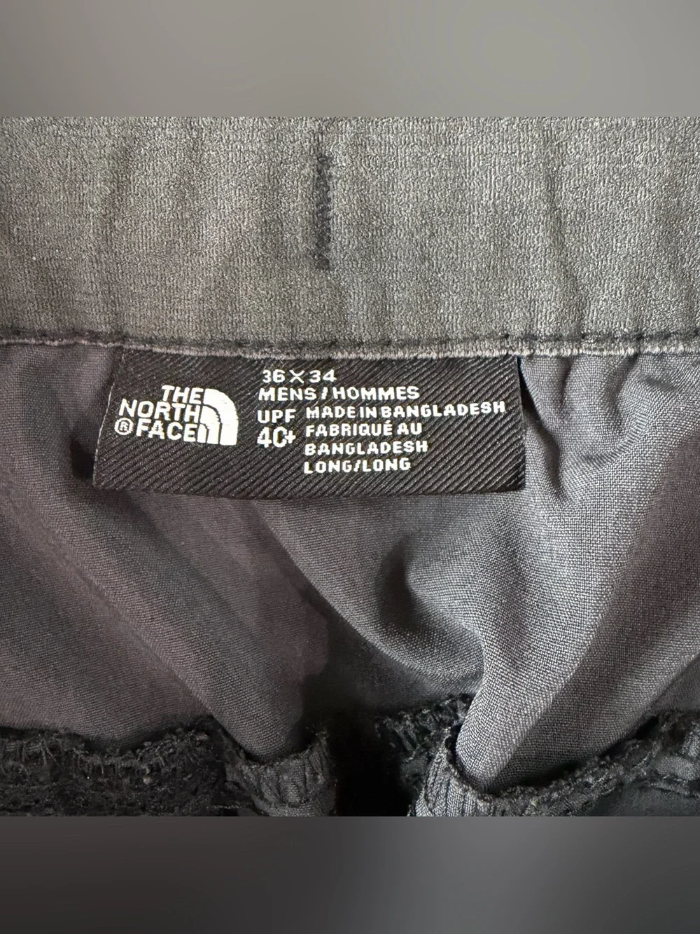 The North Face Paramount Active Black Hiking Pants Mens 34x33 Flash Dry A3S09